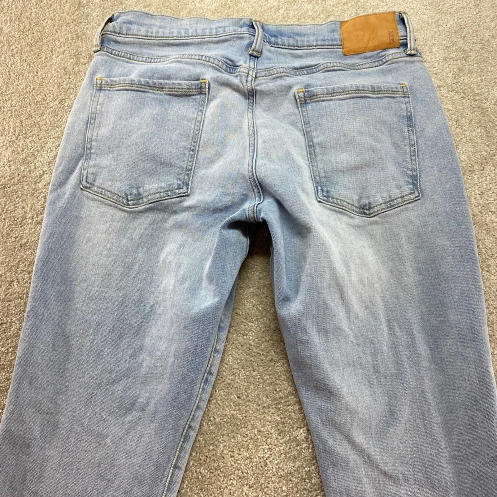 Mutual‎ Weave The Slim Jeans Mens 33x32 Light Wash Blue Stretch Denim